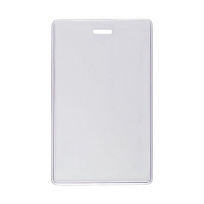 Proximity Card Holder, Clear Flexible Vinyl Vertical Badge Holder for Prox Cards (1840-5050)