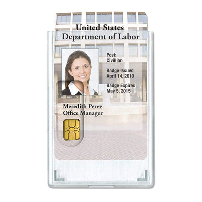 Rigid Shielded RFID Blocking 2 Card Holder Blocks 13.56 Mhz Signals (1840-5081)