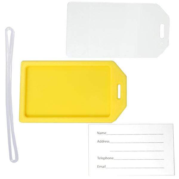 Heavy Duty Luggage Tag Holder with Loop Strap Included Clear SpecialistID.com Heavy Duty Luggage Tag Holder with Loop Strap Included Clear SpecialistID.com