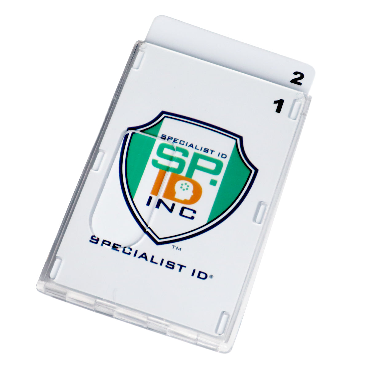 Rigidwear Clear Vertical 2-Card Badge Holder 1840-6560 (Jam P/N 706-NN2)