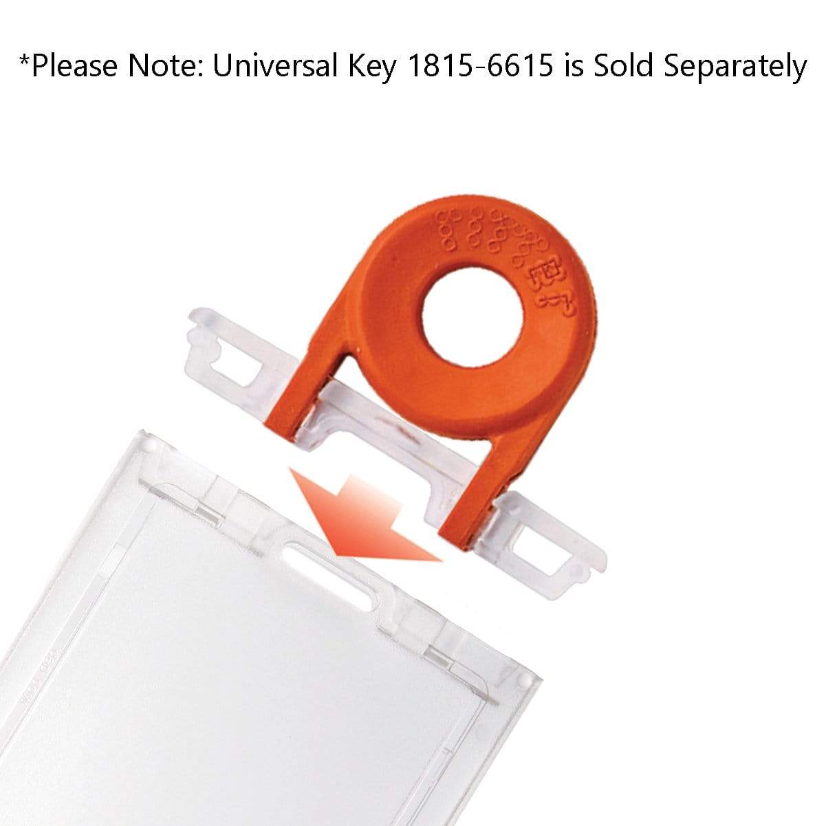 Clear Vertical Locking Plastic Card Holder (P/N 1840-6630) Clear Vertical Locking Plastic Card Holder (P/N 1840-6630)