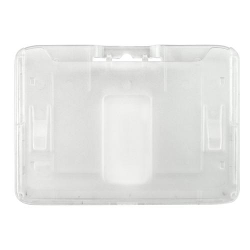 Locking Horizontal Badge Holder Polycarbonate CR80 (1840-665X