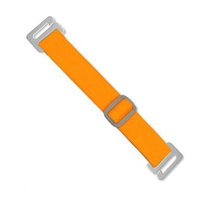 An **Oversize Vertical Armband Badge Holder (1840-7110)** with an orange nylon strap and metal buckle secures it, likely used for adjusting or fastening. Sold by Specialist ID.
