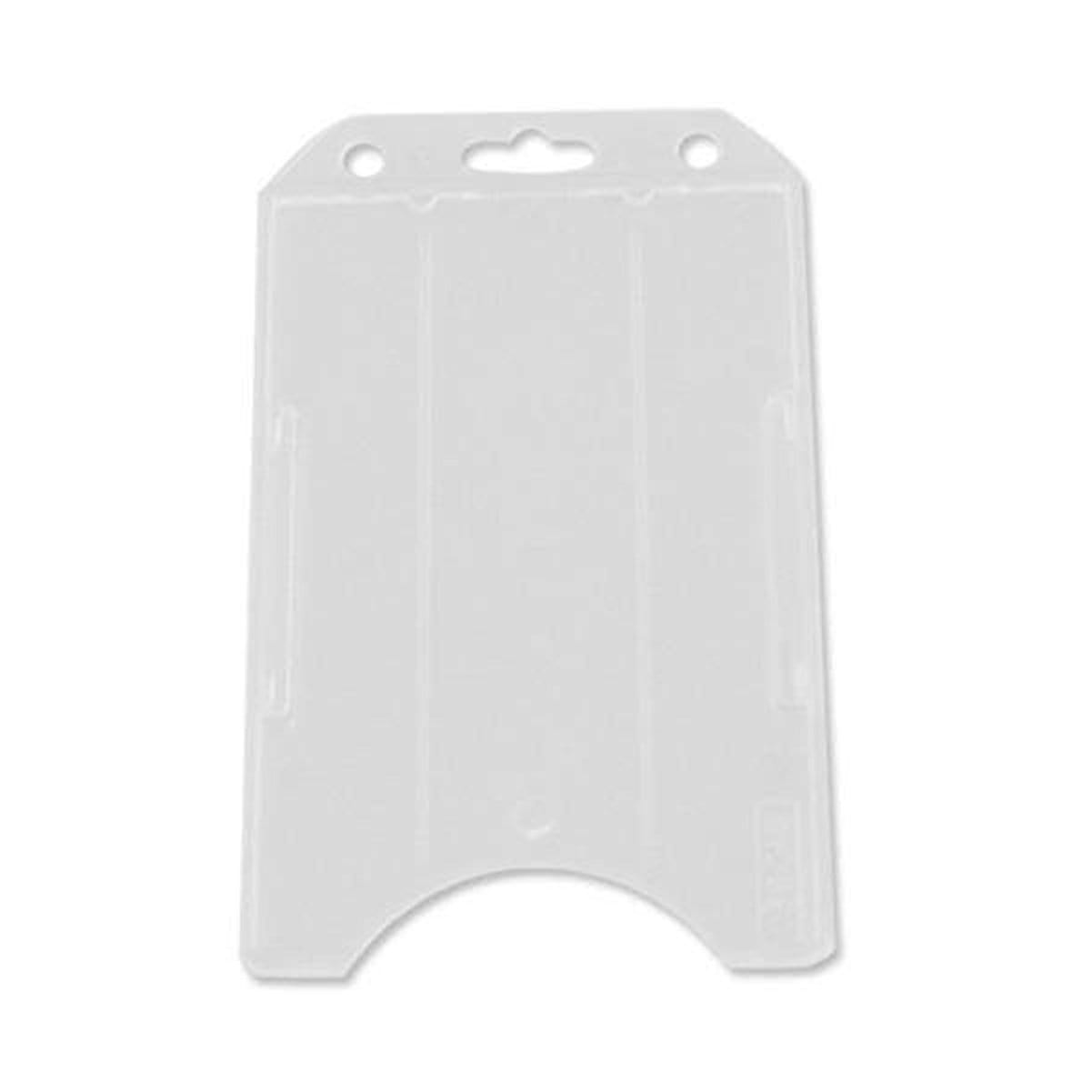 Clear Vertical Open Faced Plastic ID Badge Card Holder (1840-816X) 1840-8160