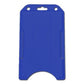Blue Vertical Open Faced Plastic ID Badge Card Holder (1840-816X) 1840-8162