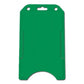 Green Vertical Open Faced Plastic ID Badge Card Holder (1840-816X) 1840-8164
