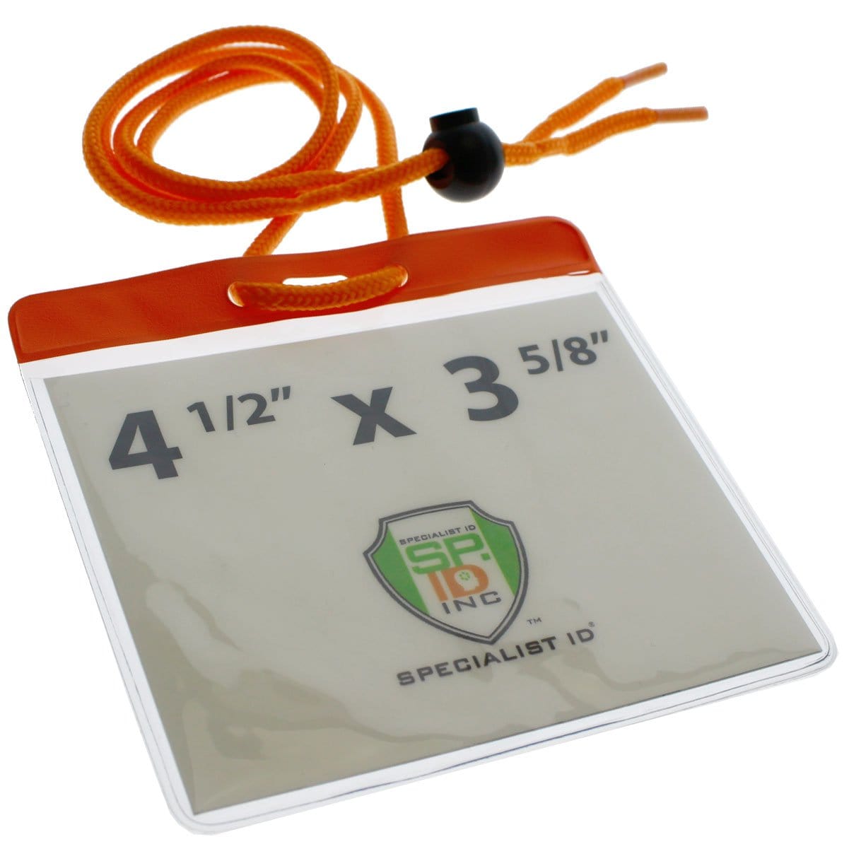 4 x 3 Color Bar Event Badge Holder with Lanyard from