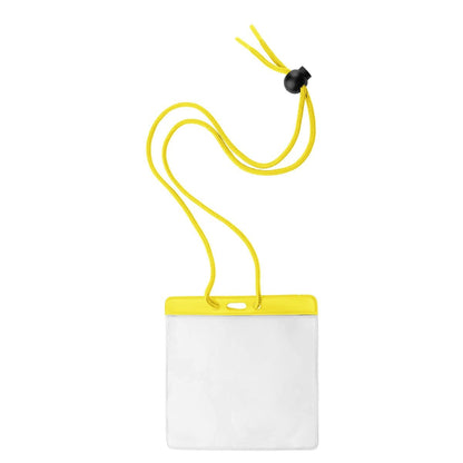 A 4x3 Inch Color Bar Event Badge with Adjustable Lanyard - Extra Large (Max Insert 4 3/8 X 3 1/2) Colored Name Badge with Matching Color Code Lanyard (1860-290X). Sold by Specialist ID.