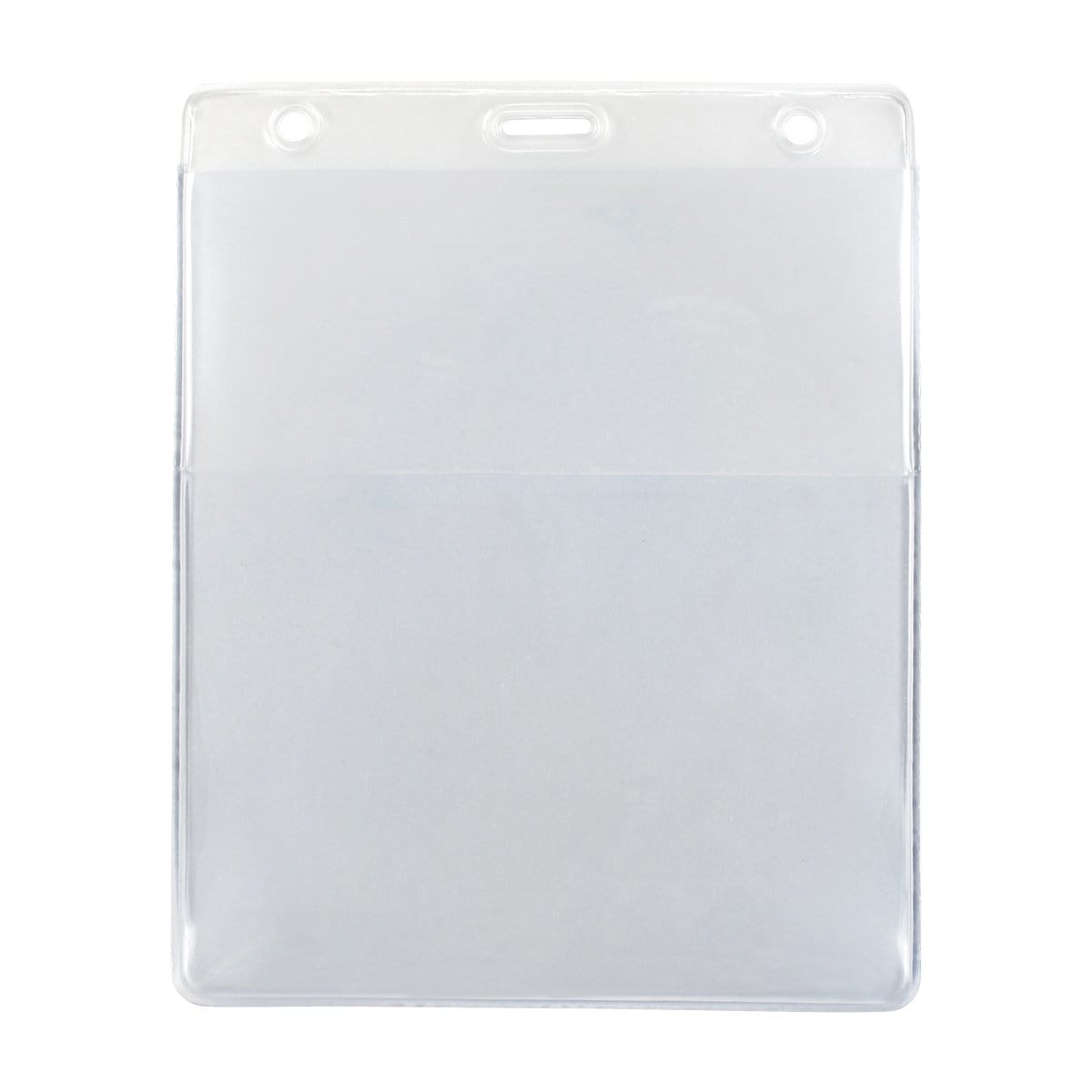 Clear Vertical Event Vinyl Credential Wallet With Two Pockets 4x5 and 4x3 (1860-4000) 1860-4000