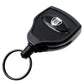 Super Heavy Duty Retractable Keychain - 8oz or 10 Keys - Durable 48” (4 Ft) Kevlar Lanyard SPID-3340-BLACK