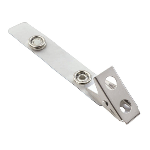 Clear Vinyl Strap Clip W/ 2-Hole Stainless Steel Clip 2105-1310 2105-1310