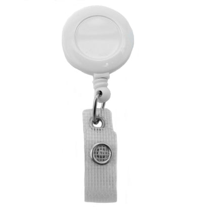 A Badge Reel With Reinforced Vinyl Strap and Belt Clip (P/N 2120-300X). Sold by Specialist ID.