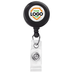 A Custom Printed Retractable Badge Reels With Belt Clip - Personalize with Your Brand Logo, finished with a transparent clip at the end, is perfect to promote brand awareness. Sold by Specialist ID.