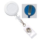 White "No Twist" Badge Reel With Clear Vinyl Strap And Belt Clip (P/N 2120-305X) 2120-3053
