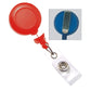 Red "No Twist" Badge Reel With Clear Vinyl Strap And Belt Clip (P/N 2120-305X) 2120-3057