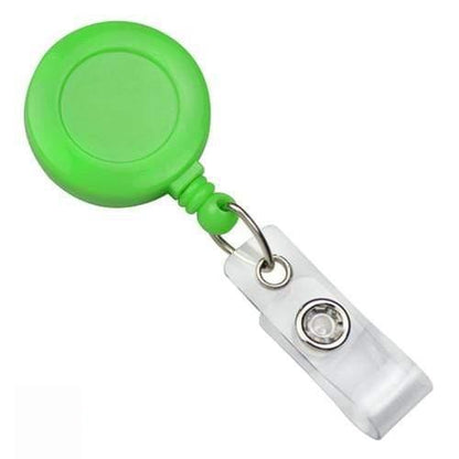 A Neon Badge Reel with Belt Clip (P/N 2120-308X), perfect as an ID badge holder.