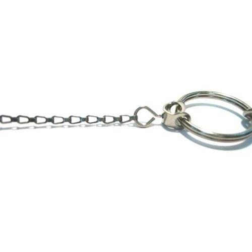 Black Chrome Heavy Duty Badge Reel w/ Key Ring & Belt Clip (P/N 2120-3325) 2120-3325