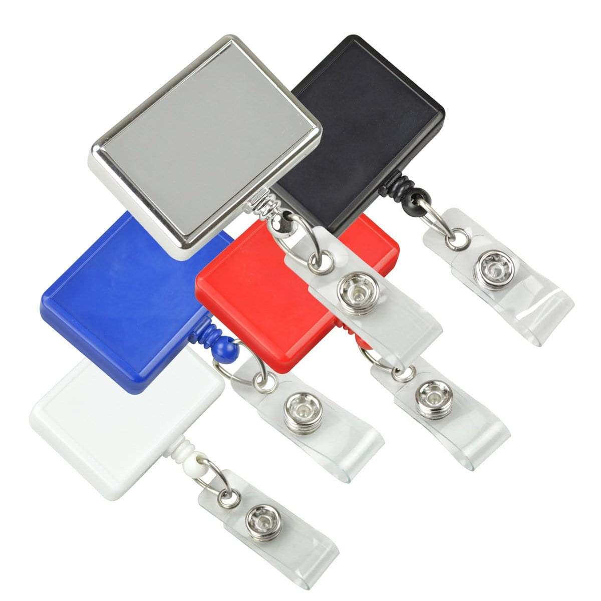 Rectangular Bagde Rectangle Retractable Badge Reel with Rotating Swivel Clip (P/N 2120 ...