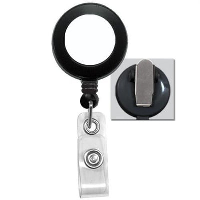 Badge Reel With Spring Clip and White Sticker (P/N 2120-460X)