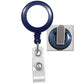 Royal Blue Badge Reel With Spring Clip and White Sticker (P/N 2120-460X) 2120-4602