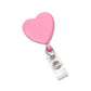 Awareness Pink Heart Shaped Badge Reel With Rotating Spring Clip (P/N 2120-761X) 2120-7617