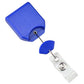Metallic Blue B-REEL Badge Reel with swivel belt clip (P/N 2120-800X) 2120-8002