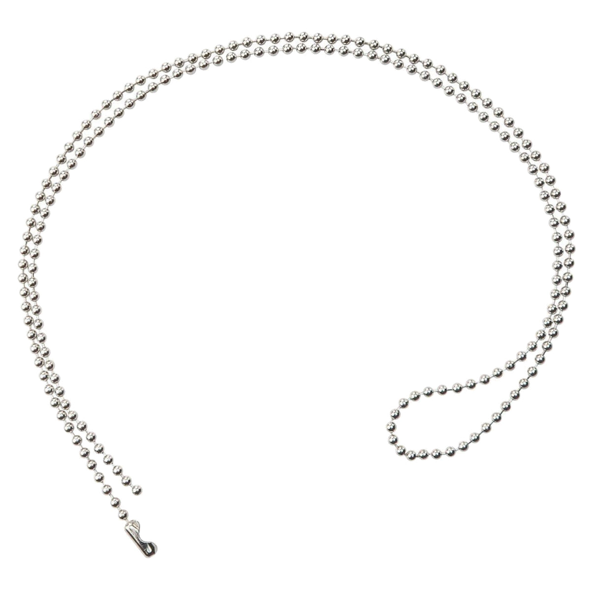 2125-1000 Nickel-Plated Steel 24" Beaded Neck Chain