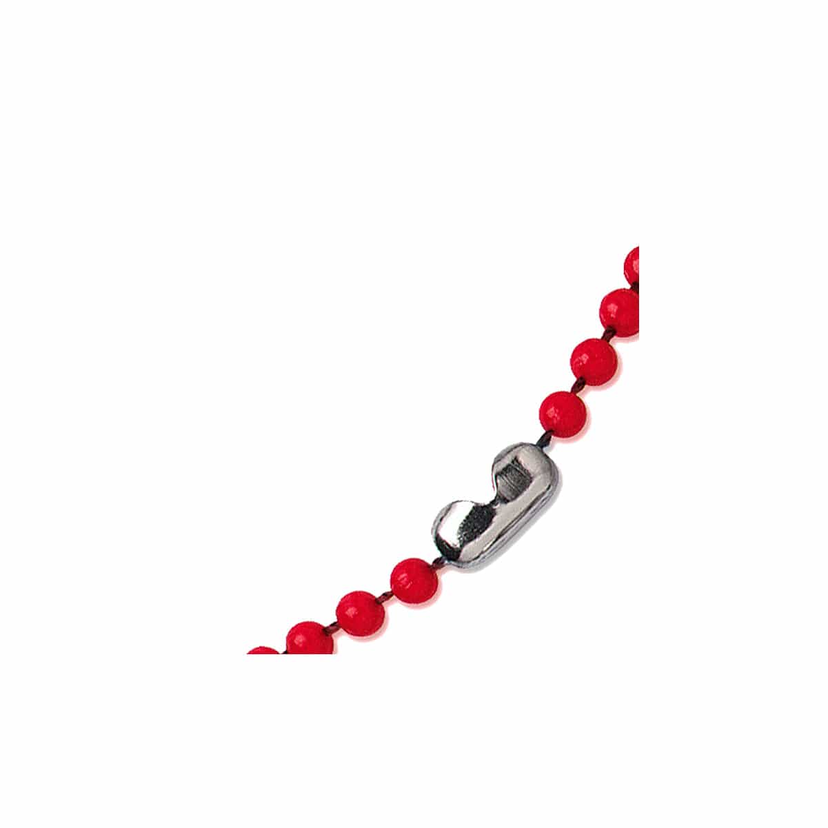 Red Plastic Beaded Neck Chain Bead 2130-400X 2130-4006