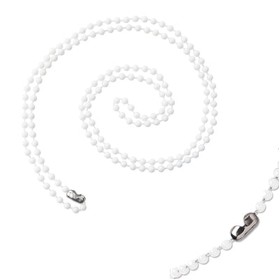 Plastic Beaded Neck Chain, Non-Metallic ID Badge Chain with Clasp (2130-400X)