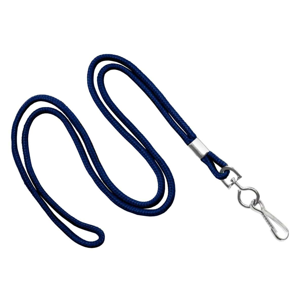 Royal Blue Round Non-Breakaway Lanyard with Swivel Hook by Specialsit ID, Sold Individually
