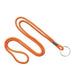 Orange Round Lanyard w Steel Key / Split Ring (P/N 2135-310X) 2135-3105