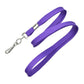 Purple Flat Braid Woven Non-Breakaway Lanyard With a Steel Swivel Hook (P/N 2135-350X) 2135-3513