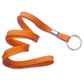 Orange Flat Braid Woven Lanyard With Nickel-Plated Steel Split Ring 2135-365X 2135-3655