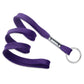 Purple Flat Braid Woven Lanyard With Nickel-Plated Steel Split Ring 2135-365X 2135-3663