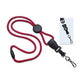 Red Heavy Duty 1/4" Round Lanyard with Detachable Swivel Hook 2135-457X 2135-4576
