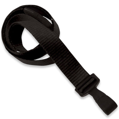 Antimicrobial Lanyard with Breakaway Clasp and No Twist Plastic Hook - 5/8" Wide (2136-340X)