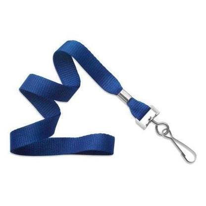 A Microweave Polyester Lanyard With Nickel-Plated Steel Swivel Hook 2136-350X featuring a metal clasp and a nickel-plated steel swivel hook attachment. Sold by Specialist ID.