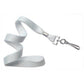 White Microweave Polyester Lanyard With Nickel-Plated Steel Swivel Hook 2136-350X 2136-3508