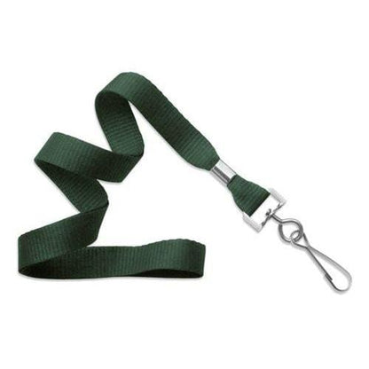 A Microweave Polyester Lanyard With Nickel-Plated Steel Swivel Hook 2136-350X is coiled loosely. Sold by Specialist ID.