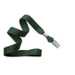 Forest Green Microweave Polyester Lanyard With Nickel-Plated Steel Bulldog Clip 2136-355X 2136-3564