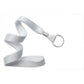 White 5/8" Wide Key Chain Lanyard with Split Ring 2136-365X 2136-3658