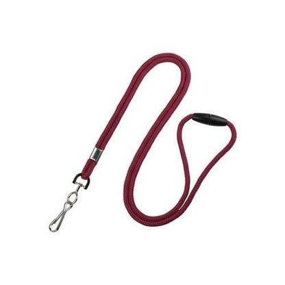 A Round Breakaway Lanyard with Swivel Hook (2137-200X) with a metal swivel hook at one end and a plastic breakaway connector on the other. Sold by Specialist ID.