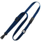 A blue Adjustable Breakaway Lanyards Great For All Sizes (2137-203X) with black plastic buckles, connectors, and a wide plastic hook.
