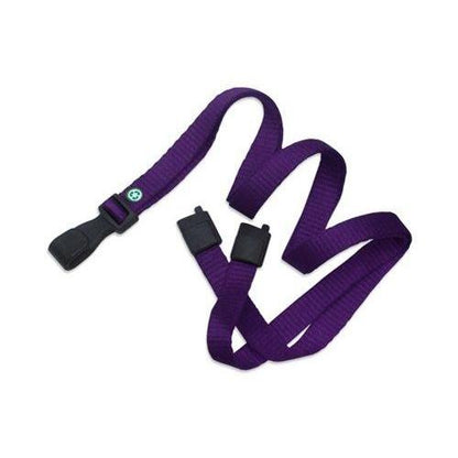 Earth Friendly Bamboo Lanyard - Extra Soft - with Breakaway and Wide Plastic Hook 2137-204X, featuring a small green logo on one end. Made from environmentally friendly materials for a sustainable practice.