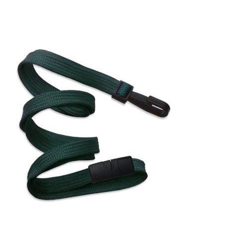 Forest Green Lanyard With Narrow Plastic Hook 2137-40XX 2137-4014