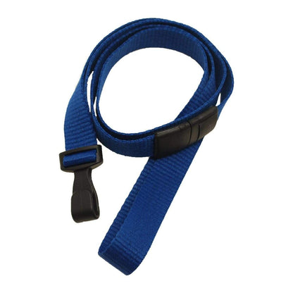 A Wide 5/8" Lanyard with No Twist Plastic Hook (2138-478X) with black plastic buckles at each end, featuring a no-twist plastic hook. Sold by Specialist ID.