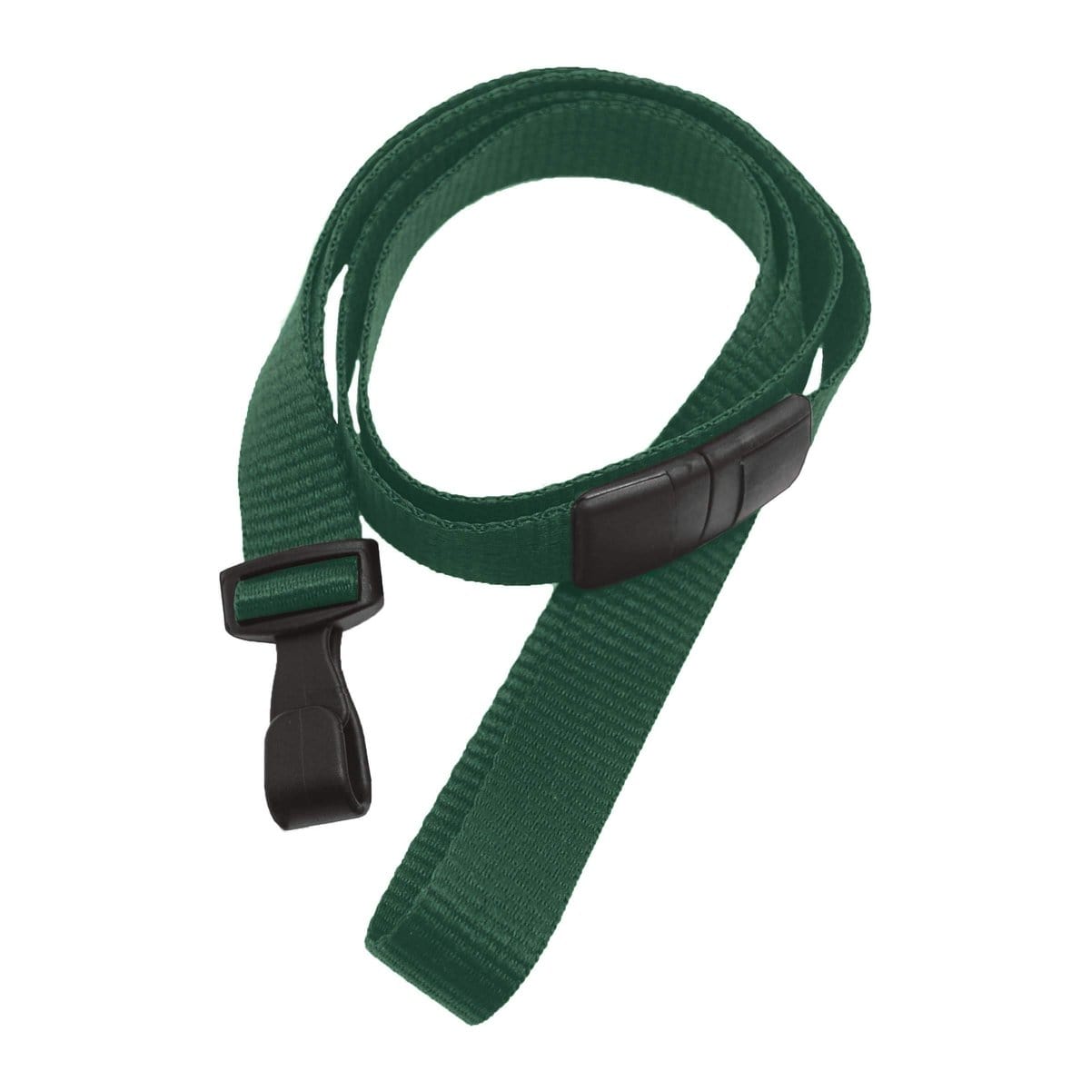 Forest Green Wide 5/8" Lanyard with No Twist Plastic Hook (2138-478X) 2138-4786