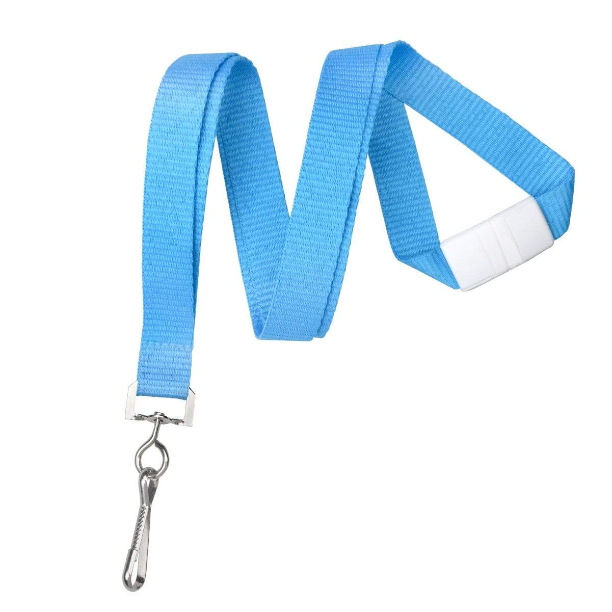 Neon Blue Neon Lanyard with Safety Breakaway Clasp - Bright Soft Lanyards 2138-504X 2138-5043