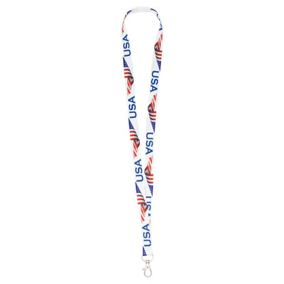 USA Flag Breakaway 5/8" Lanyard with Lobster Hook (P/N 2138-5304)