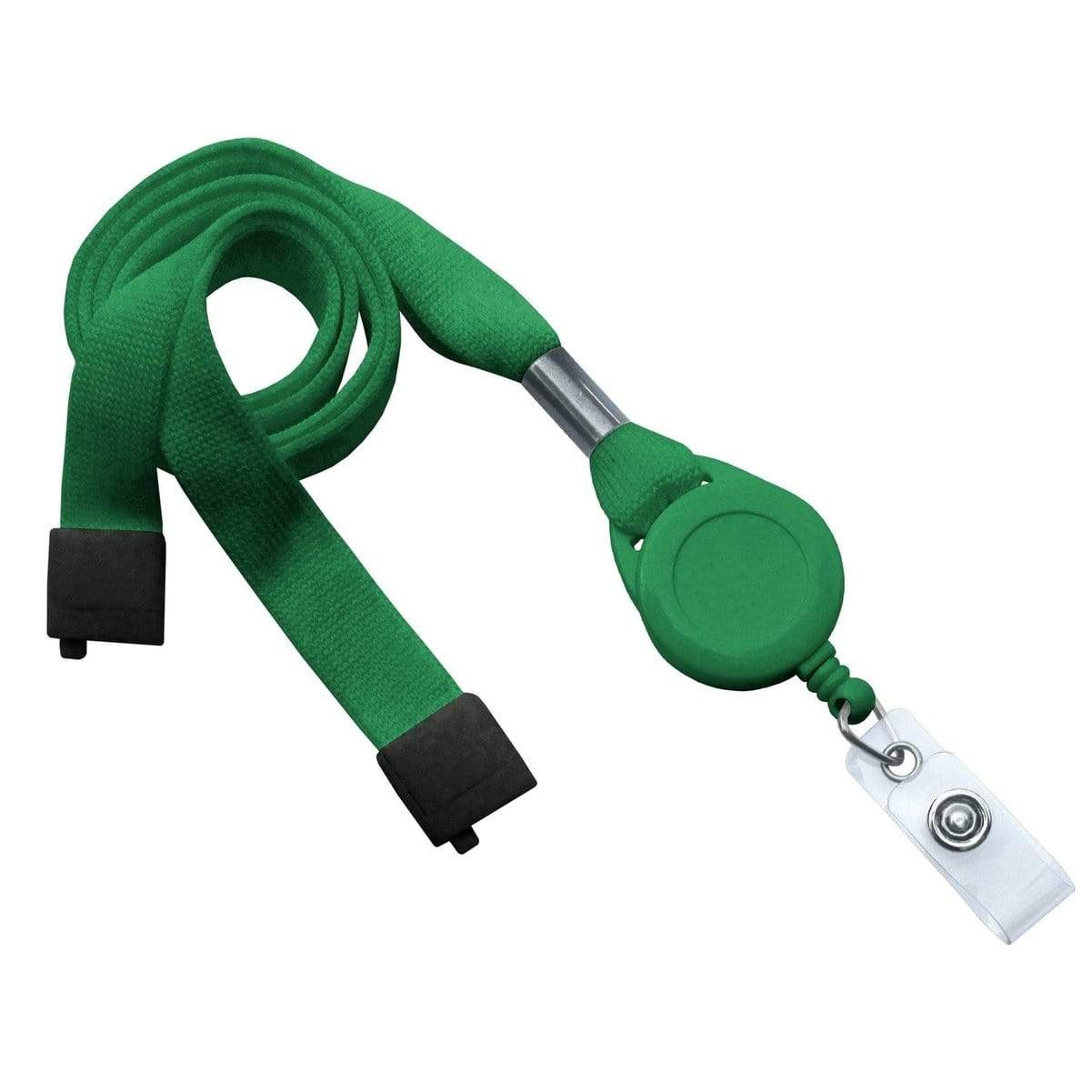 Green Breakaway Lanyard ID Holder Badge Reel Combo (2138-700X) 2138-7007